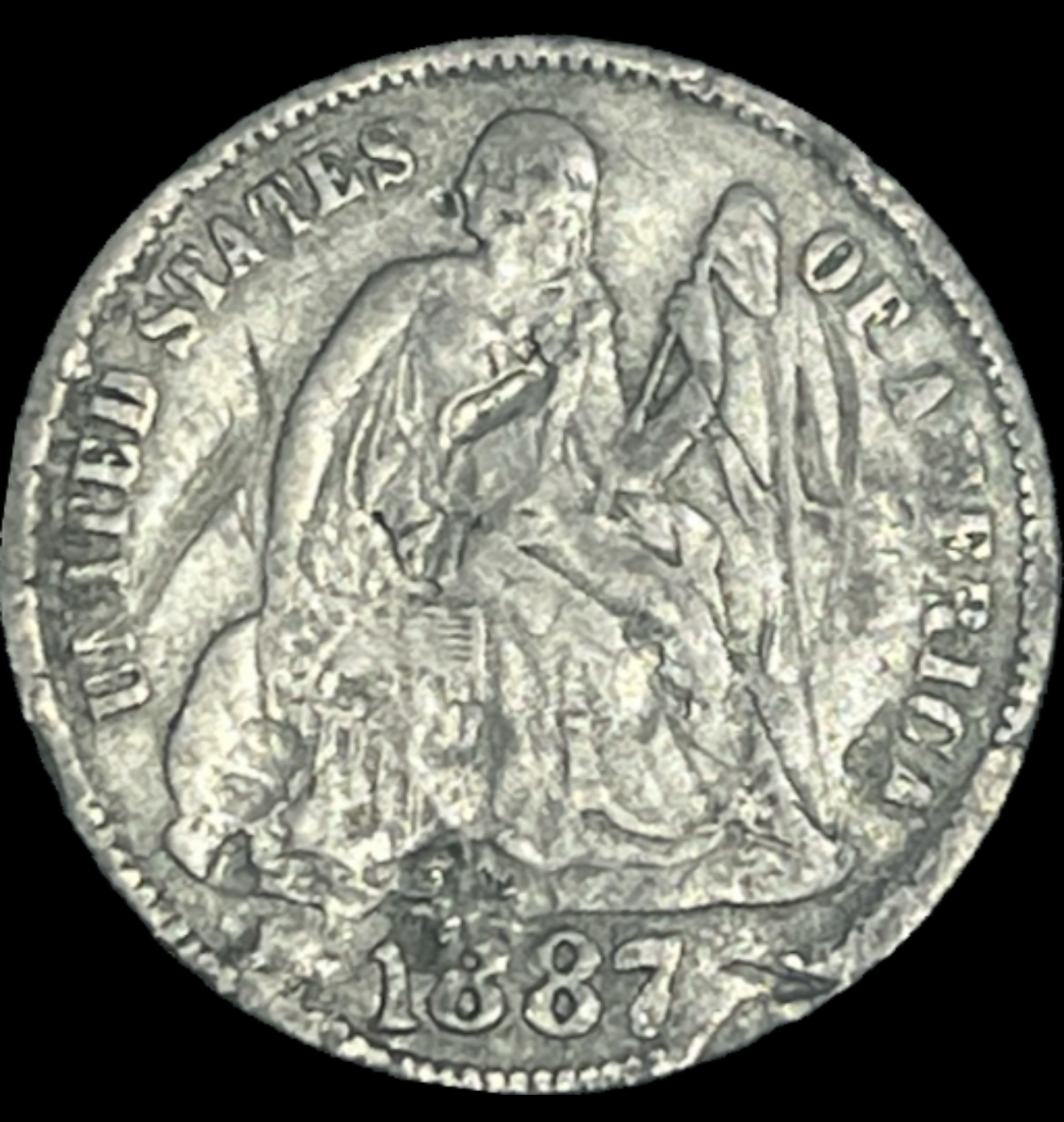 1887 Seated Liberty Dime