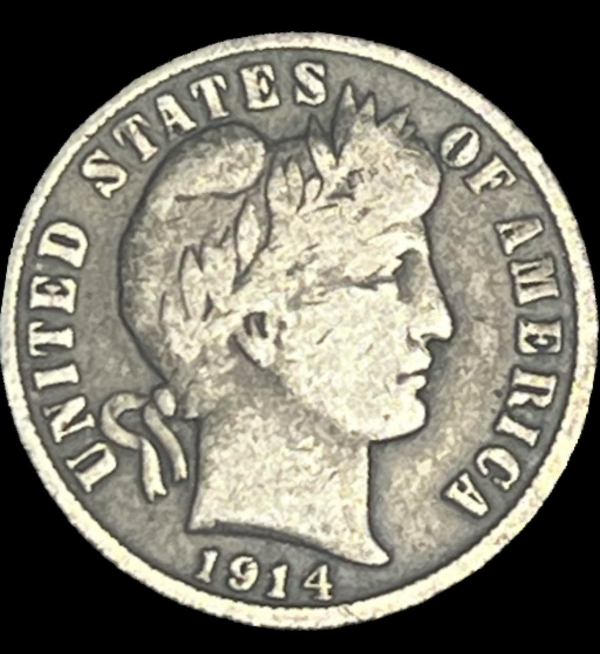1914 Barber Dime