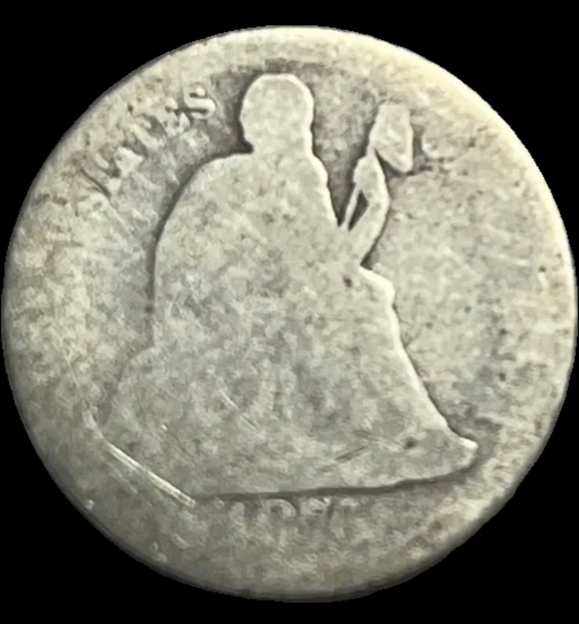1876 Seated Liberty Dime