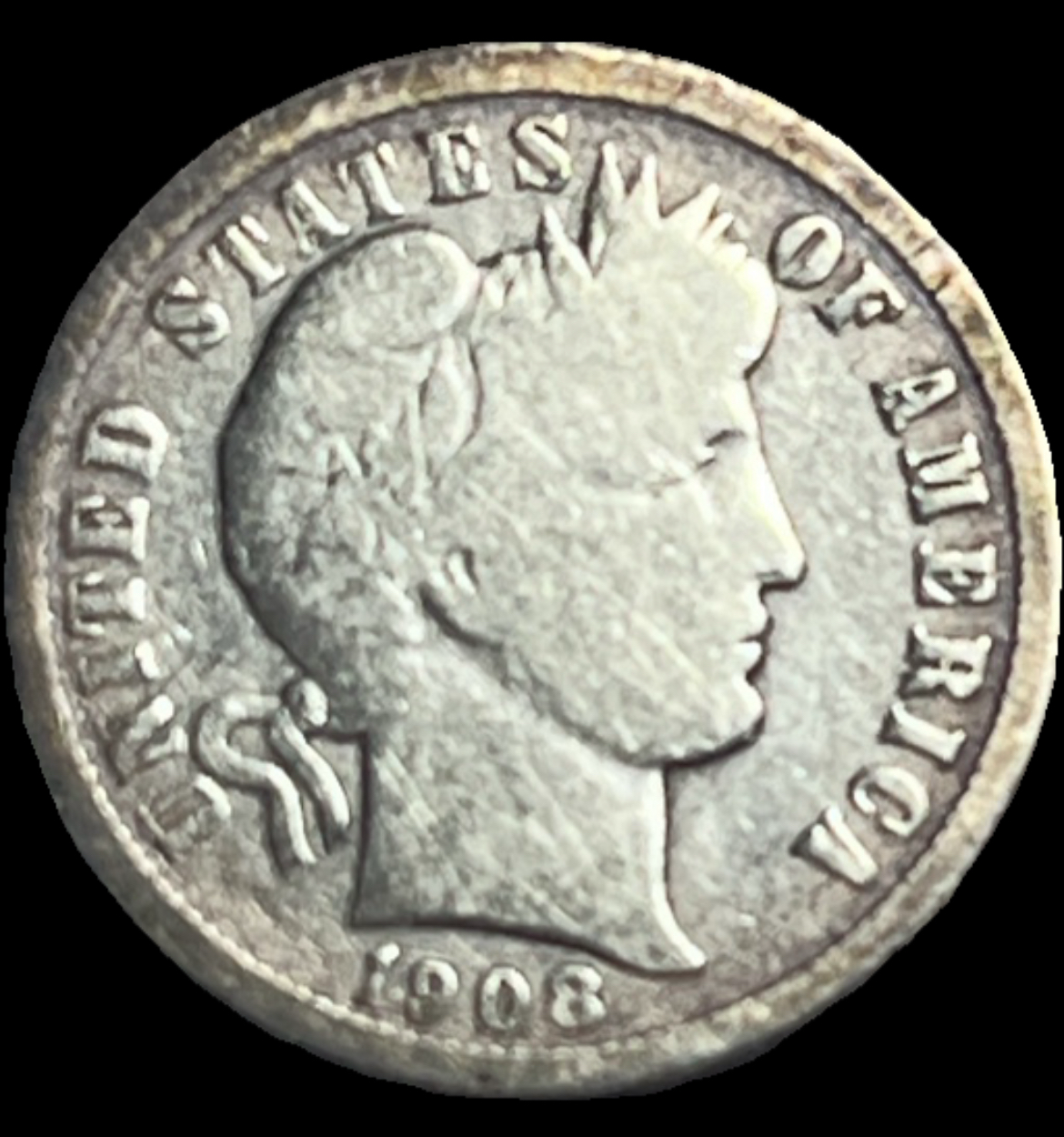 1908-O Barber Dime