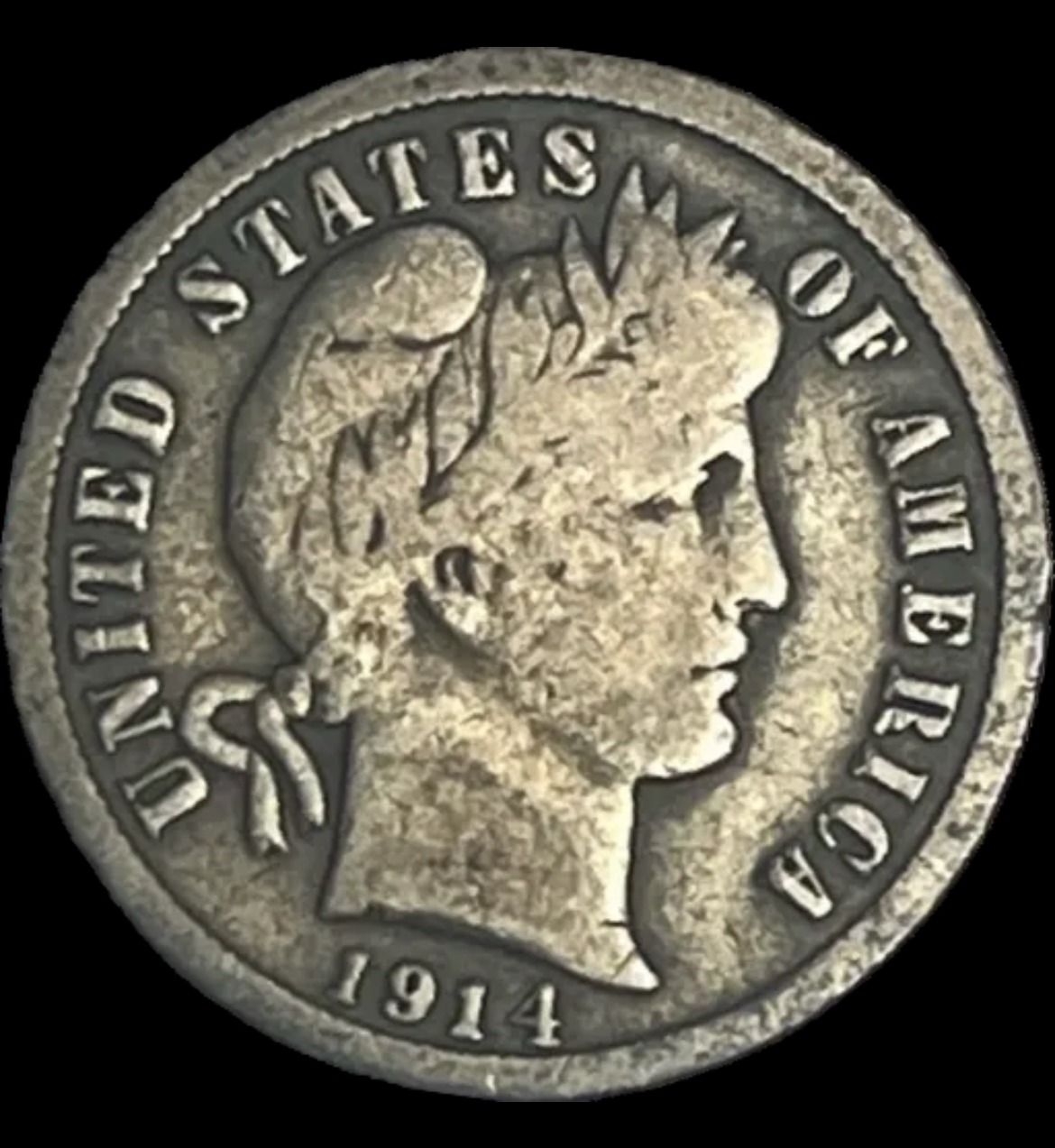 1914 Barber Dime