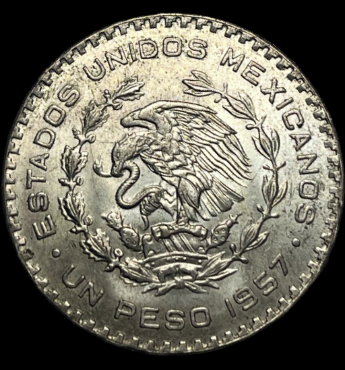1957 Mexican 1 Peso