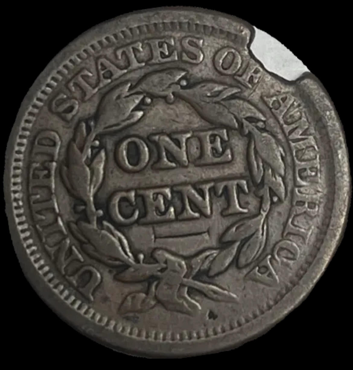 1852 Braided Hair Cent