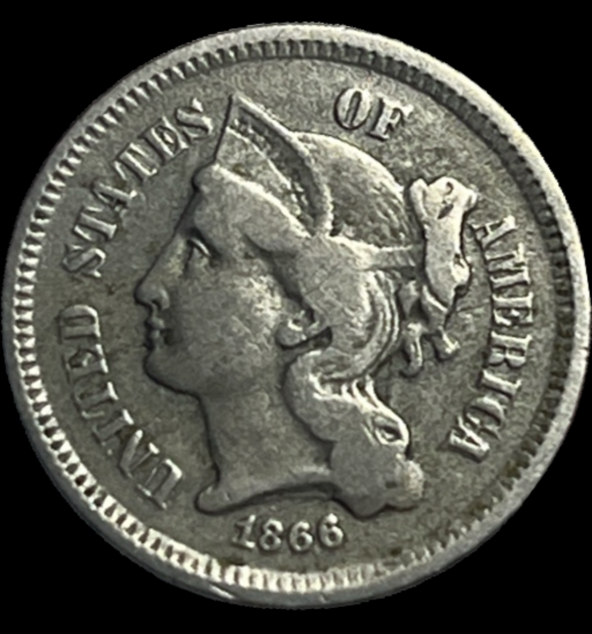 1866 Three Cent Nickel