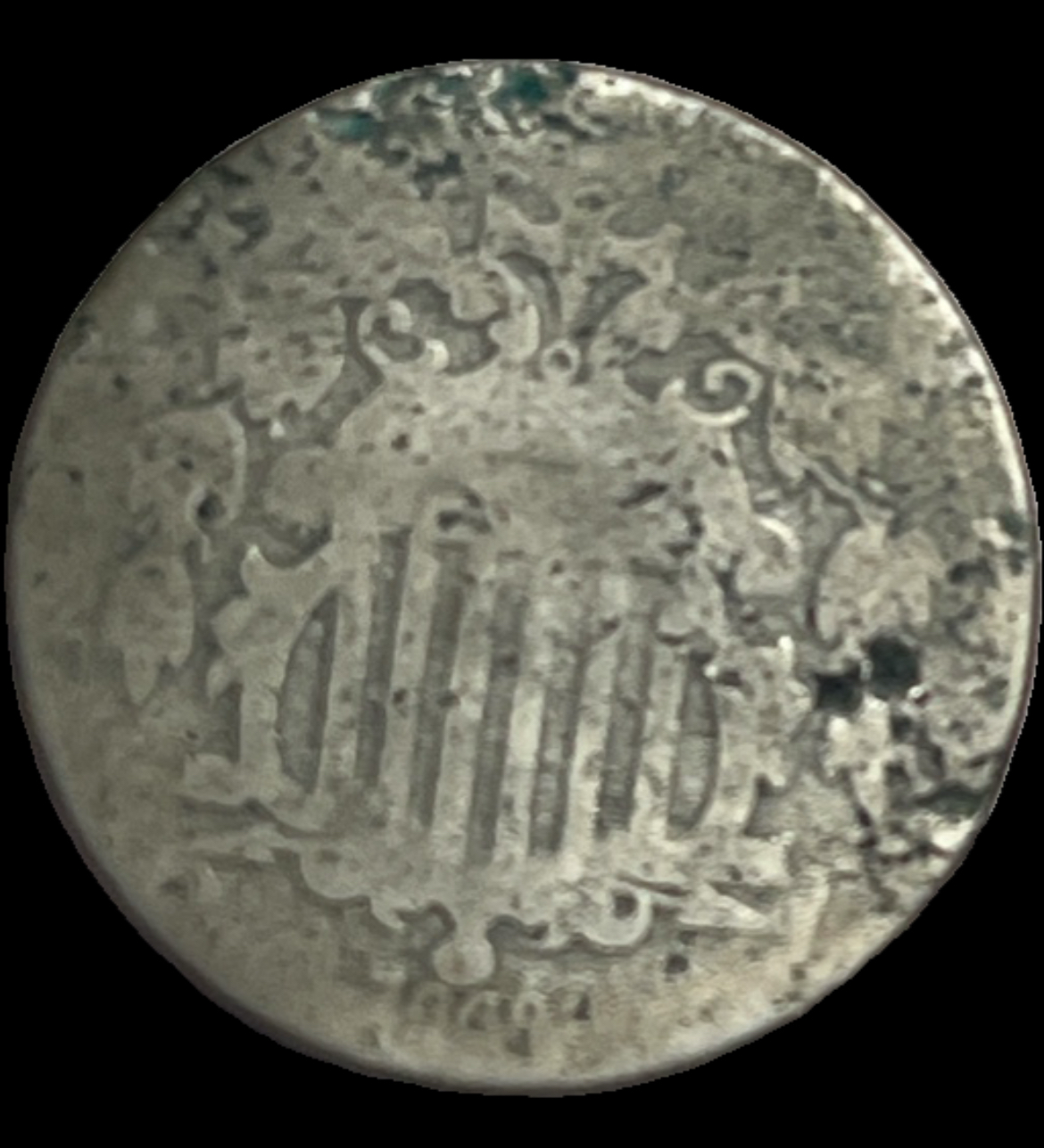 1869 Union Shield Nickel