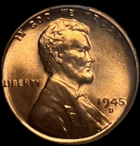 1945-D Lincoln Wheat Cent [RED]