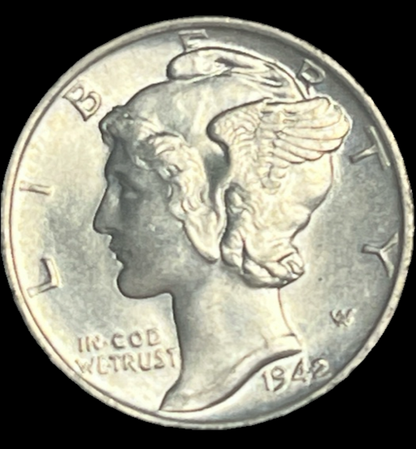 1942 Mercury Dime