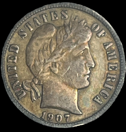 1907-O Barber Dime