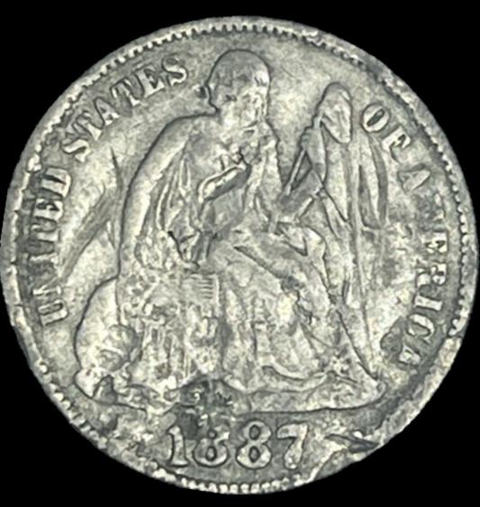 1887 Seated Liberty Dime
