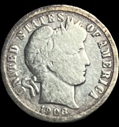 1908-O Barber Dime