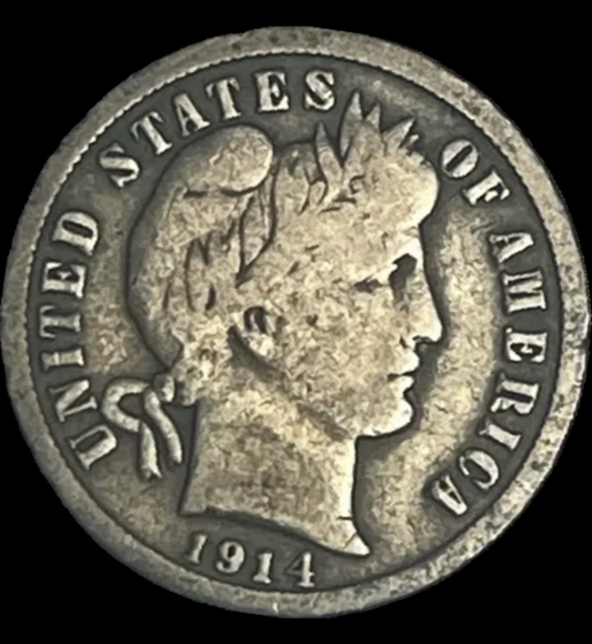 1914 Barber Dime