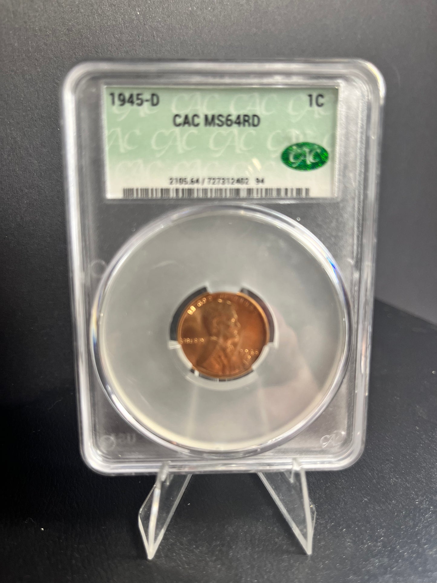 1945-D Lincoln Wheat Cent [RED]