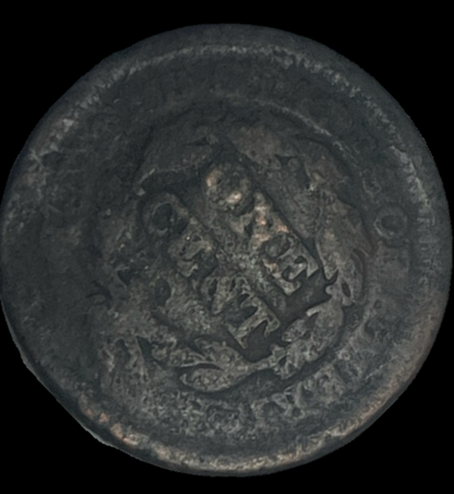 1851 Braided Hair Cent