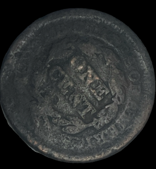 1851 Braided Hair Cent