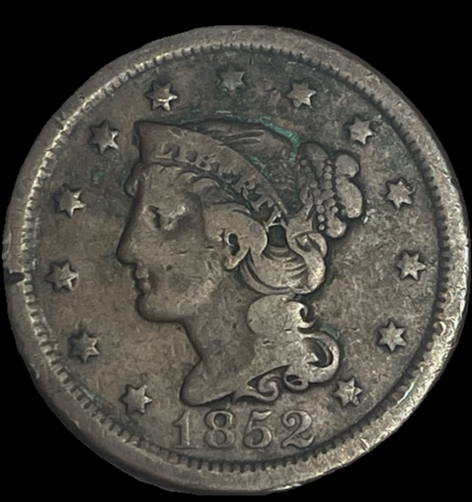 1852 Braided Hair Cent