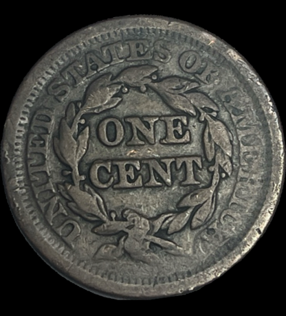 1852 Braided Hair Cent