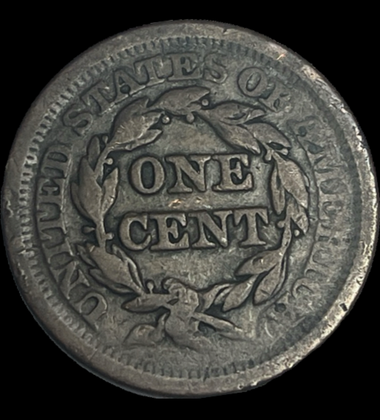 1852 Braided Hair Cent