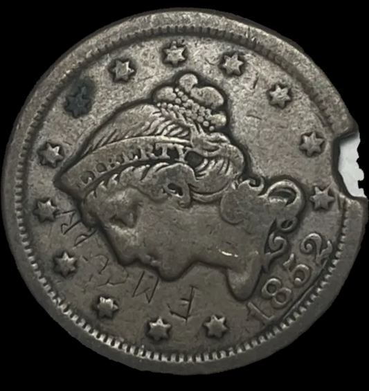 1852 Braided Hair Cent