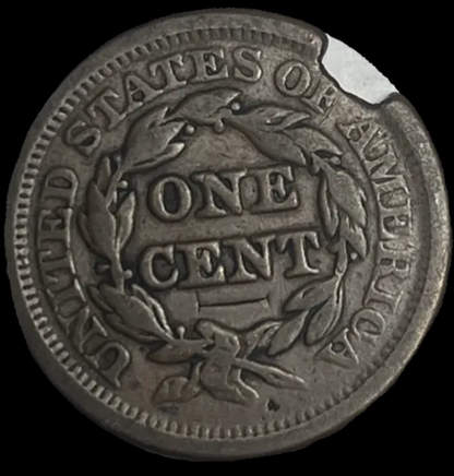 1852 Braided Hair Cent