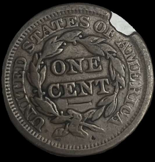 1852 Braided Hair Cent