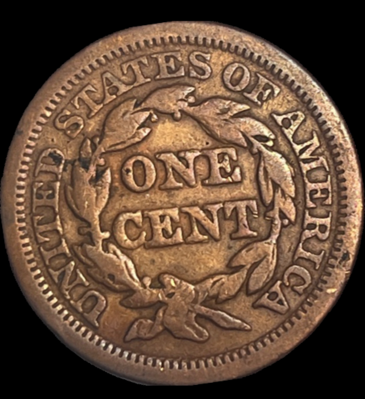 1848 Braided Hair Cent