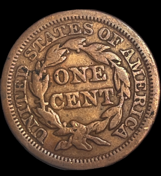 1848 Braided Hair Cent