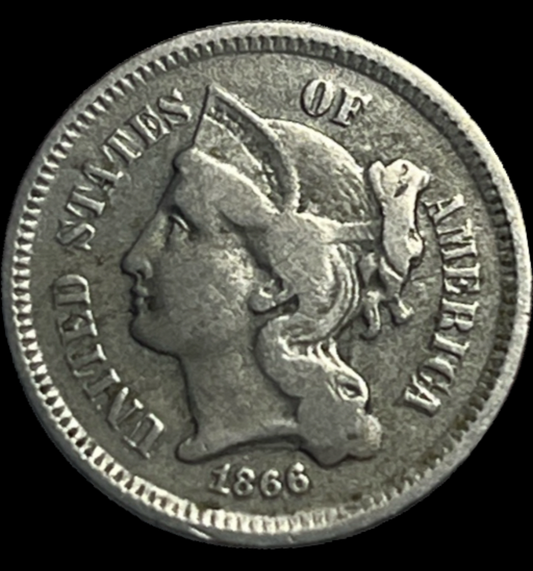 1866 Three Cent Nickel