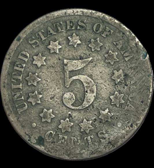 1869 Union Shield Nickel